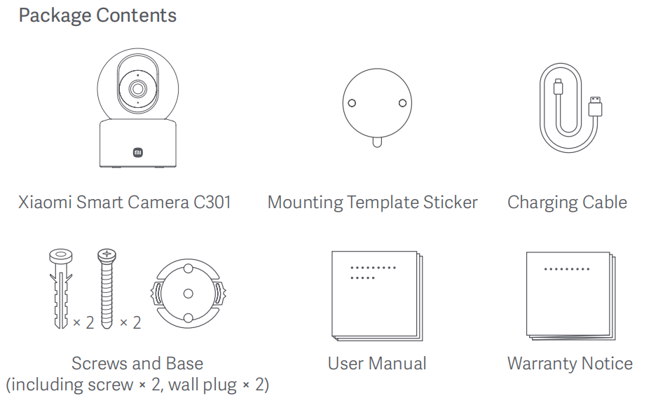 XiaomiスマートカメラC301FAQ