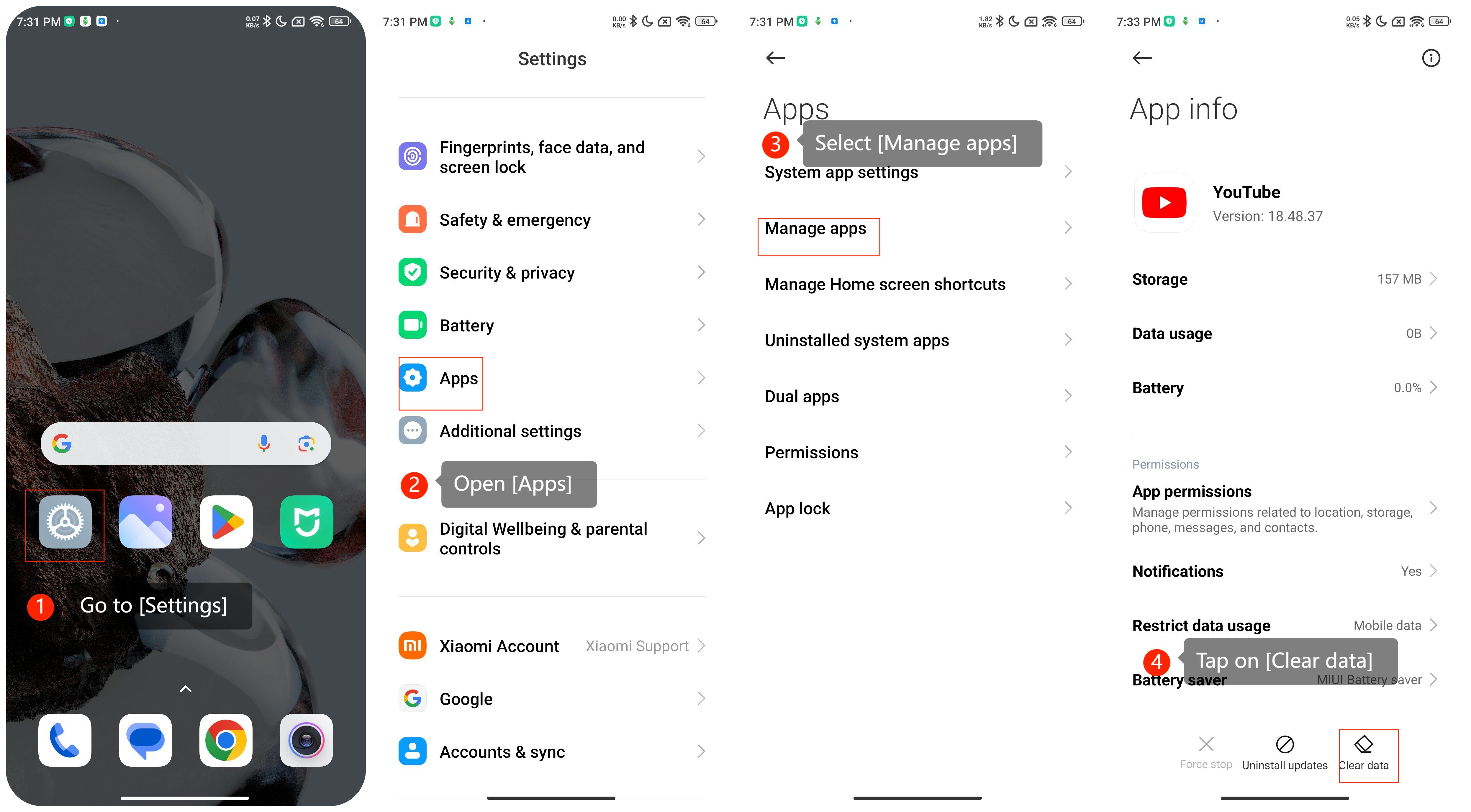 REDMI Note 10 5Gでアプリロックパスワードを忘れた場合はどうすれば 