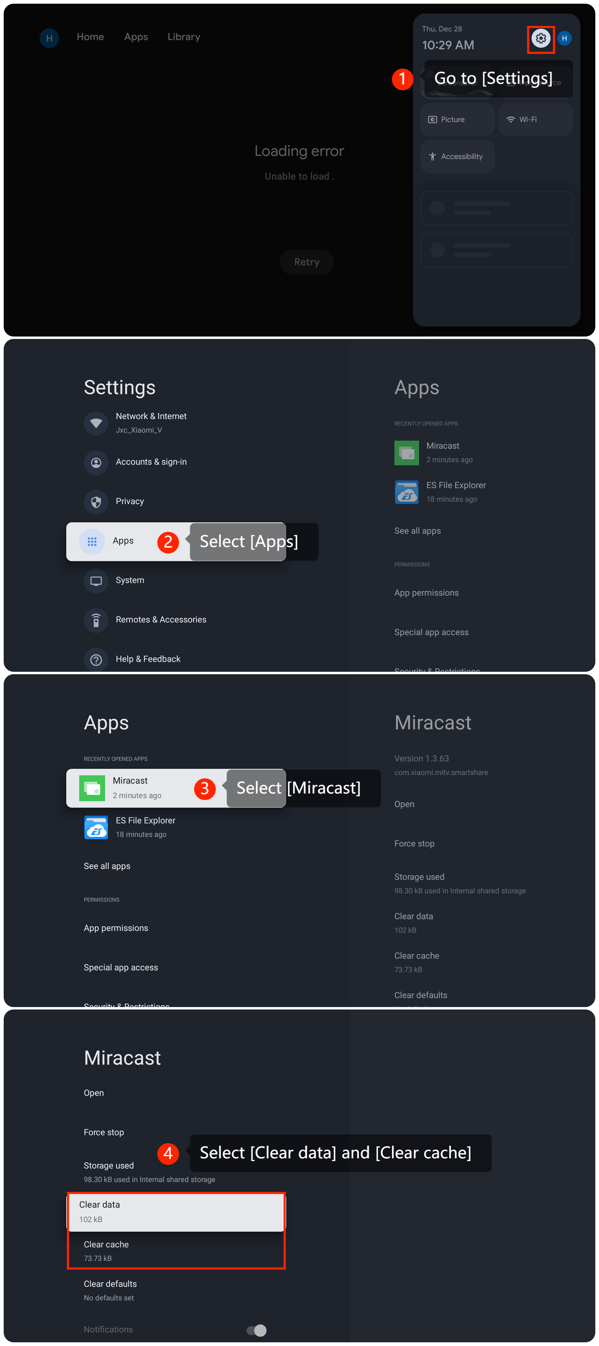 What to do if you fail to use Miracast on the Xiaomi TV A Pro 32?