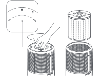 Xiaomi air purifier filter not seating correctly